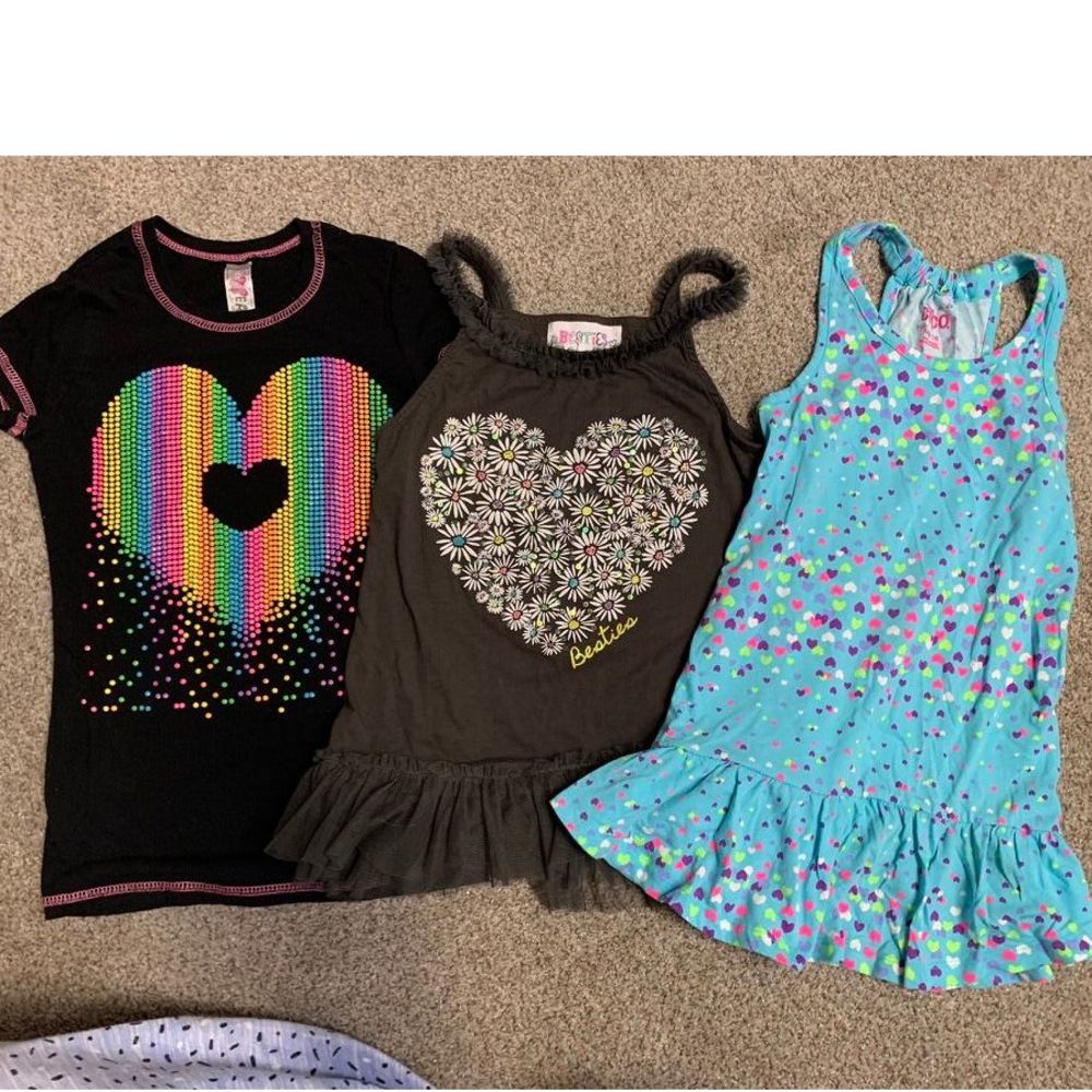 GIRLS 3PC LOT OF TOPS - (7/8) M